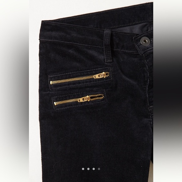 ✨ AG Moto Stevie Ankle Corduroy Skinny Jeans – Size 27 | Black Gold Hardware ✨ - Picture 4 of 8
